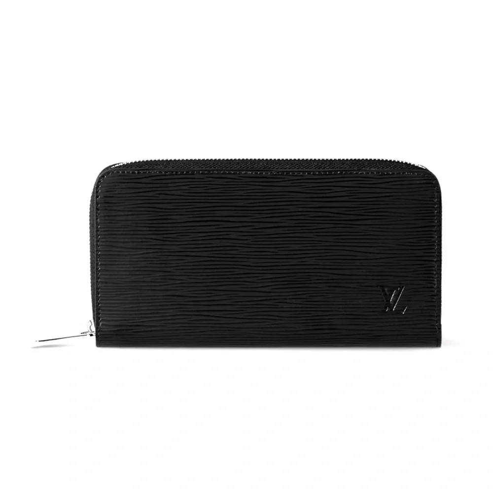 LOUIS VUITTON Black Zippy Organizer Epi Noir Long Wallet - Black Leather EUC